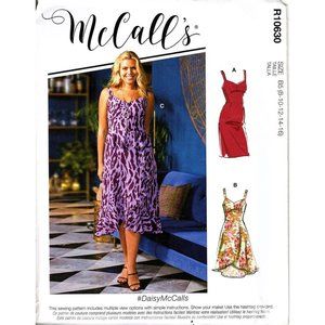 McCalls Misses Sleeveless Dresses R10630 Size 8 to 16 Uncut Sewing Pattern